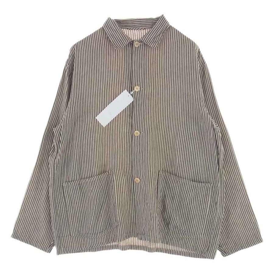 COMOLI コモリ 22SS V01-01024 ストライプ ワークジャケット 