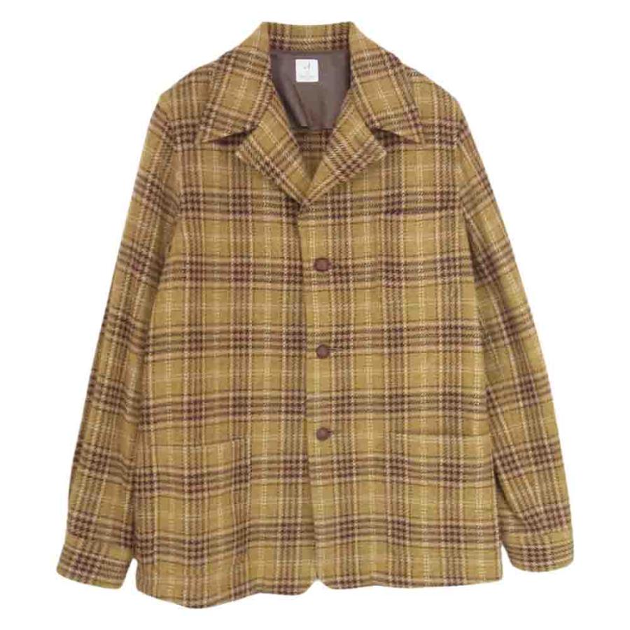 ANATOMICA アナトミカ 530-562-05 チェック ウール ジャケット カーキ 