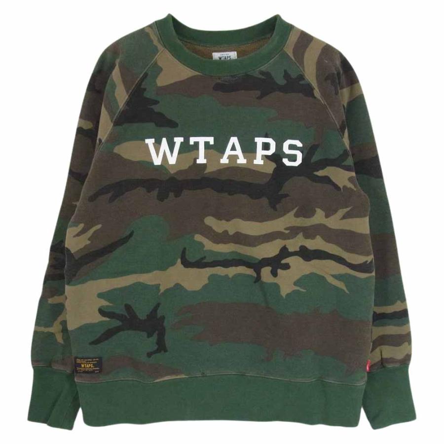WTAPS ダブルタップス 15AW 152ATDT-CSM03S DESIGN CREW NECK 04 カモ 