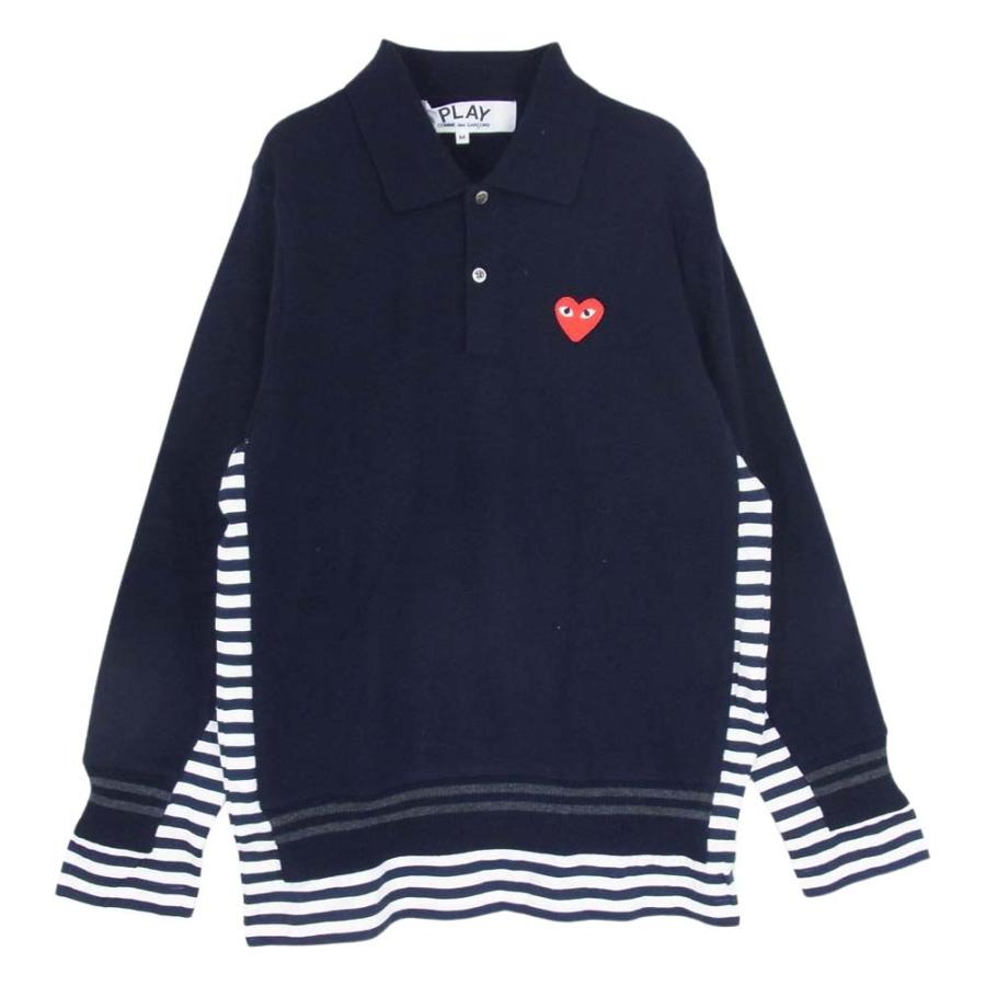 PLAY COMME des GARCONS プレイコムデギャルソン AL-T014 ニット ポロ 