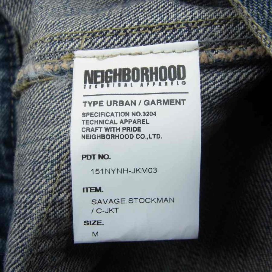 NEIGHBORHOOD ネイバーフッド 15SS 151NYNH-JKM03 SAVAGE STOCKMAN C-JKT サベージ ストックマン デニム ジャケット M【中古】｜brand-life｜05