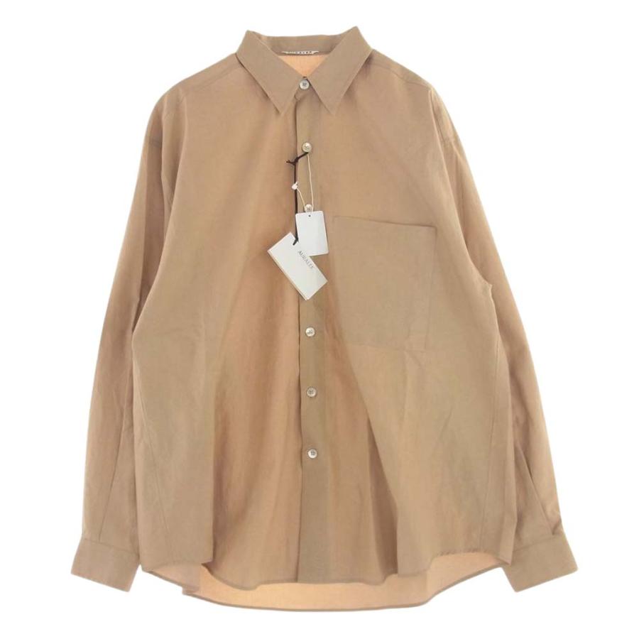 AURALEE オーラリー 23AW A23AS02TN WASHED FINX TWILL BIG SHIRT 