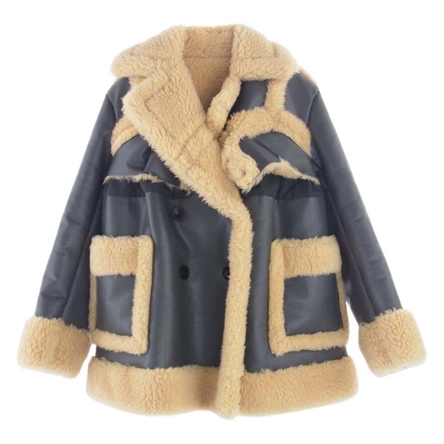 sacai Sacai サカイ 22AW 22-06277 Faux Shearling Coat フェイク 