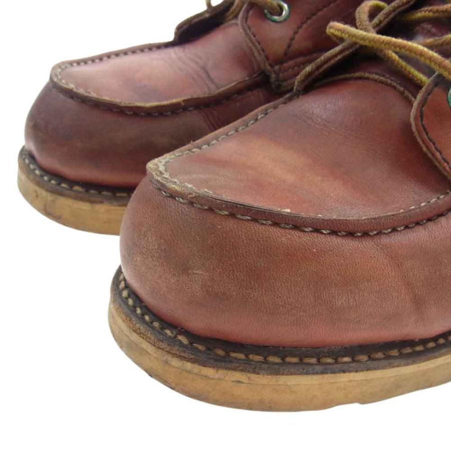 RED WING レッドウィング 8875 90s 四角犬タグ MOC TOE 6インチ モックトゥ ブーツ ブラウン系 US9E【中古】｜brand-life｜04