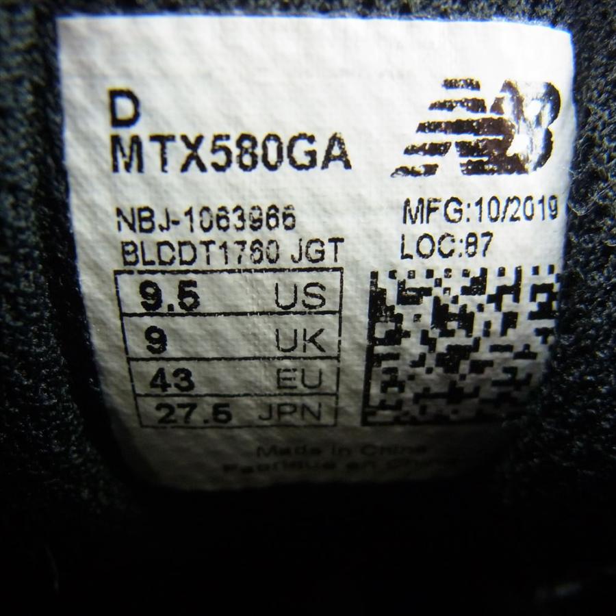 NEW BALANCE ニューバランス MTX580GA GORE-TEX スニーカー ブラック系 US9.5【中古】｜brand-life｜07