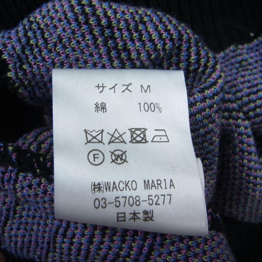 WACKO MARIA ワコマリア 21SS-WMK-KN17 MARIA JACQUARD CARDIGAN マリア ジャガード カーディガン グレー系 M【中古】｜brand-life｜05