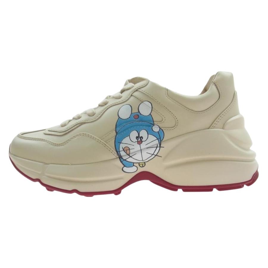GUCCI グッチ 655025 × ドラえもん レザー ダッド スニーカー オフ 