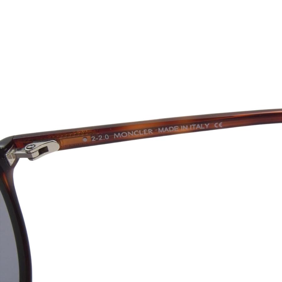 MONCLER モンクレール ML0151 ACETATE SUNGLASSES ティアドロップ サングラス アイウェア ブラック系【中古】｜brand-life｜04