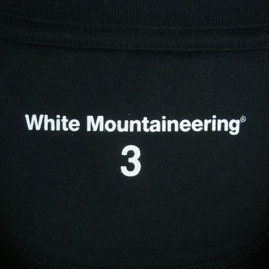 WHITE MOUNTAINEERING ホワイトマウンテニアリング 23SS WM2371514 ロゴ フロッキープリント 半袖 Tシャツ 3 未使用 【中古】｜brand-life｜04