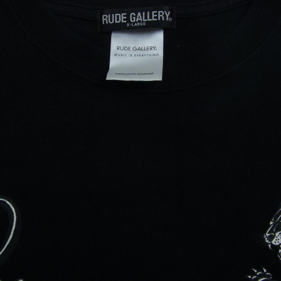 RUDE GALLERY ルードギャラリー THE DISTORTION DISTRICTS PANTHER TEE パンサー プリント 半袖 Tシャツ ブラック系 XL【中古】｜brand-life｜03