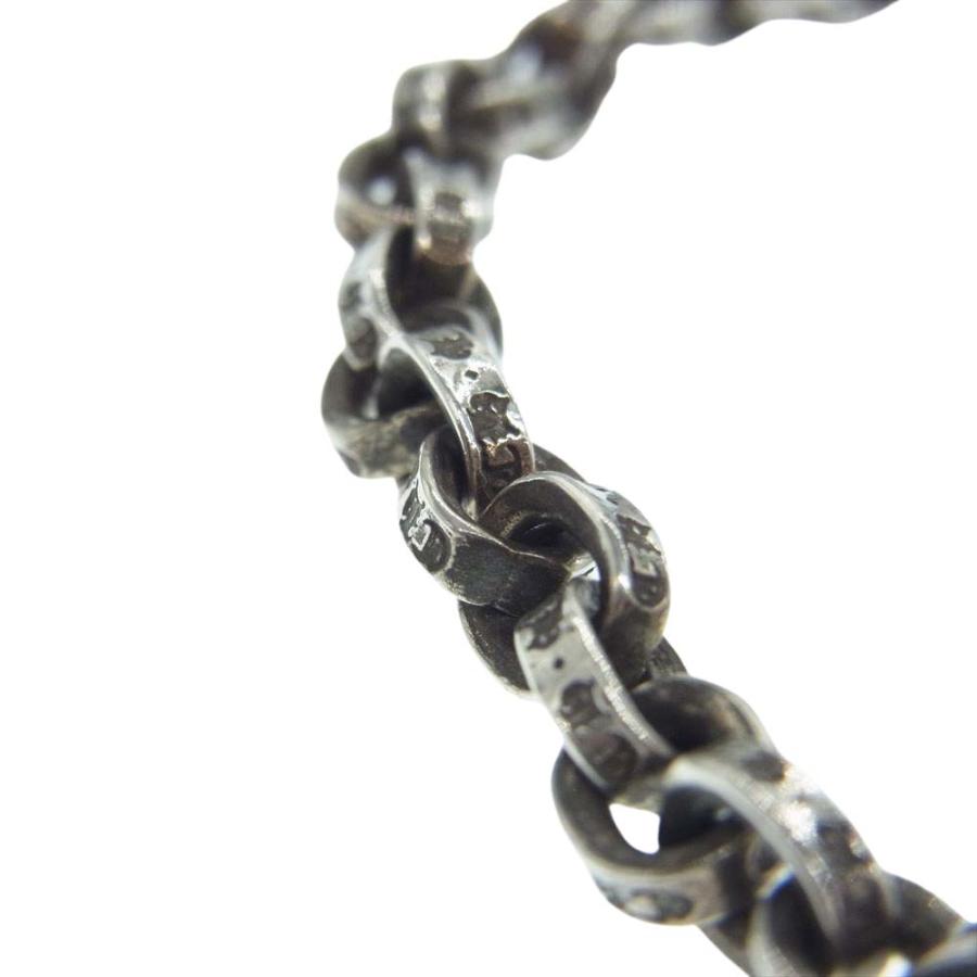 CHROME HEARTS クロムハーツ（原本無） PAPER CHAIN ペーパーチェーン シルバー ブレスレット 7インチ シルバー系【中古】｜brand-life｜03