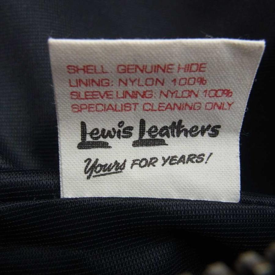 Lewis Leathers ルイスレザー サイクロン ホースハイド オーバルパッチ ダブルライダース レザー ジャケットブルー【極上美品】【中古】｜brand-life｜06