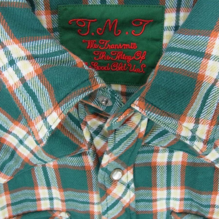 TMT ティーエムティー TSH-F16SP04 ORIGINAL CHECK WESTERN SHIRTS ROCK CANDY インセンス別注 ダブル ガーゼ シャツ 長袖【美品】【中古】｜brand-life｜03