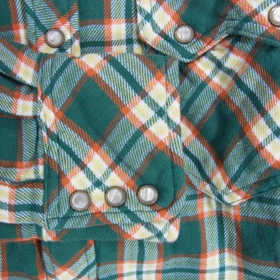 TMT ティーエムティー TSH-F16SP04 ORIGINAL CHECK WESTERN SHIRTS ROCK CANDY インセンス別注 ダブル ガーゼ シャツ 長袖【美品】【中古】｜brand-life｜06