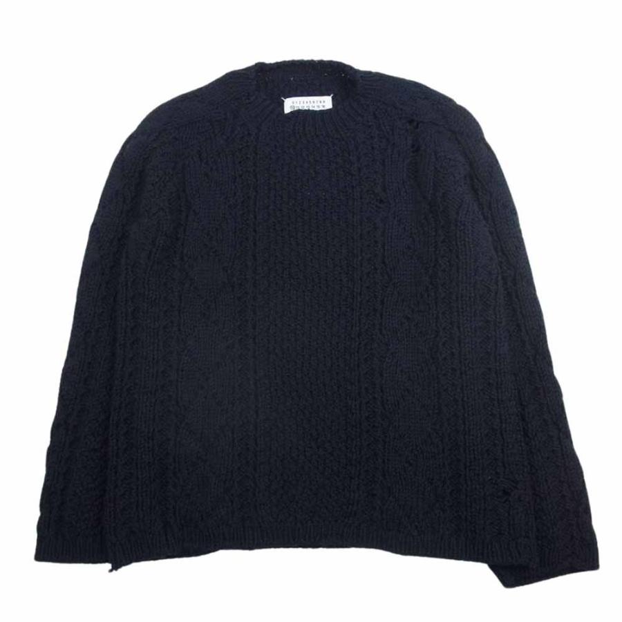 MAISON MARGIELA メゾンマルジェラ destroyed wool sweater デストロイ  
