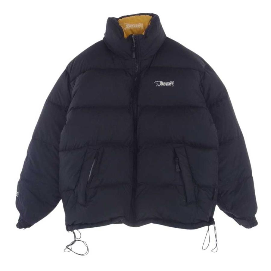 ベアー BEAR USA DOWN JACKET ダウン ジャケット イエロー系 ブラック系 L【中古】｜brand-life｜03