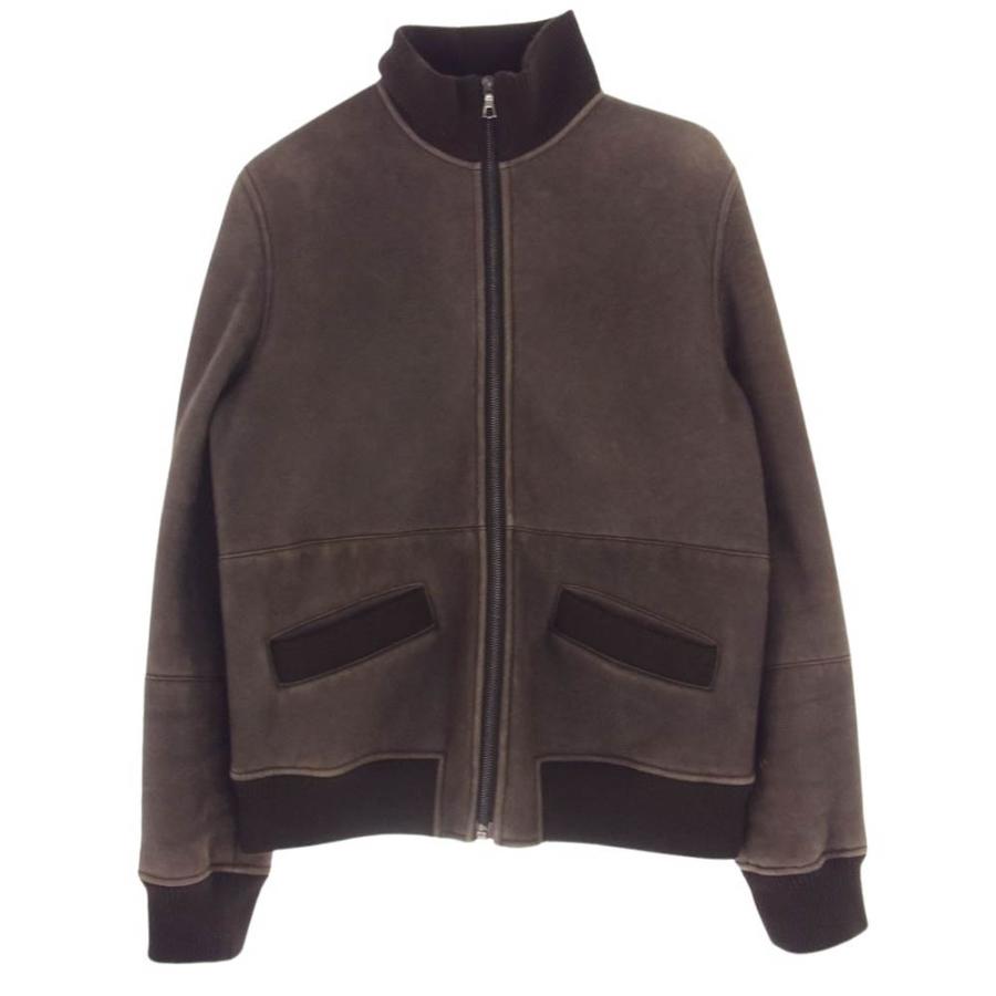 A.P.C. アーペーセー 内ボア シープレザー ブルゾン ジャケット 