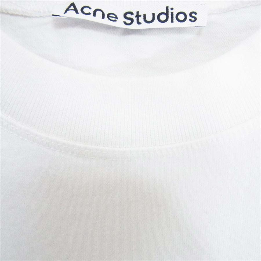 ACNE STUDIOS アクネストゥディオズ BL0278 EXTORR STAMP ロゴ プリント クルーネック 半袖 Tシャツ ホワイト系 S【中古】｜brand-life｜03