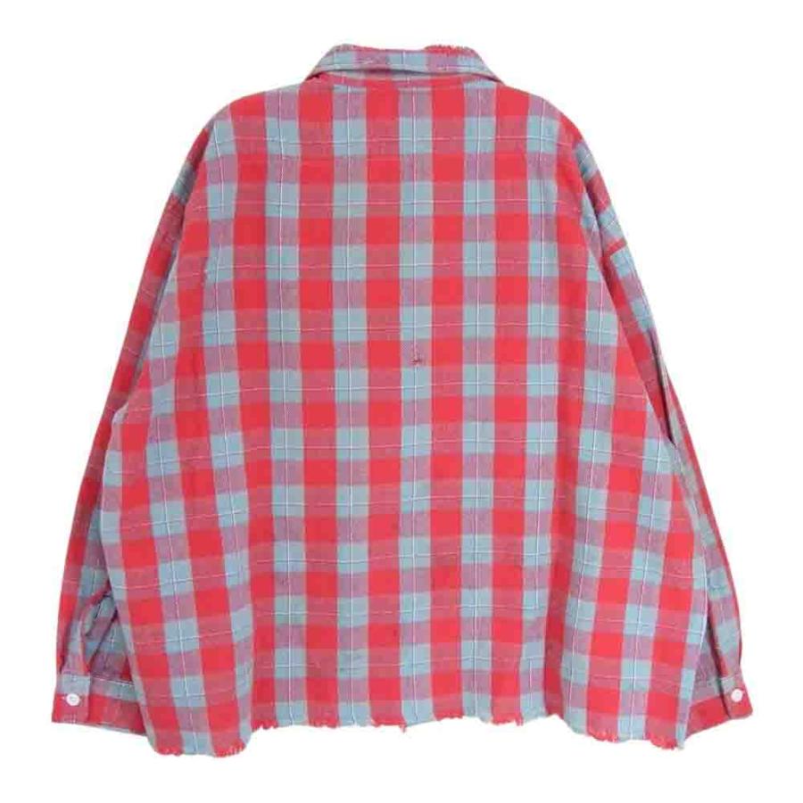 SAINT MICHAEL セントマイケル SM-YS8-0000-023 FRNL CHECK SHIRT カットオフ フランネル チェック 長袖 シャツ【新古】【未使用】【中古】｜brand-life｜02