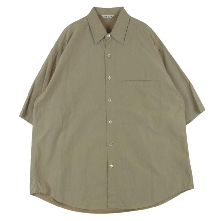 オーラリー 23SS A23SS03TN ウォッシュドフィンクス ツイル ハーフ 