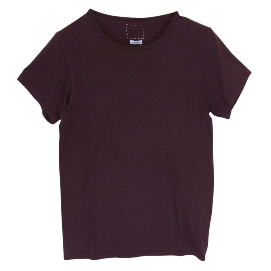 VISVIM ビズビム 0114205010004 D.SCOOP CREW S/S (LUXSIC) BURGUNDY 