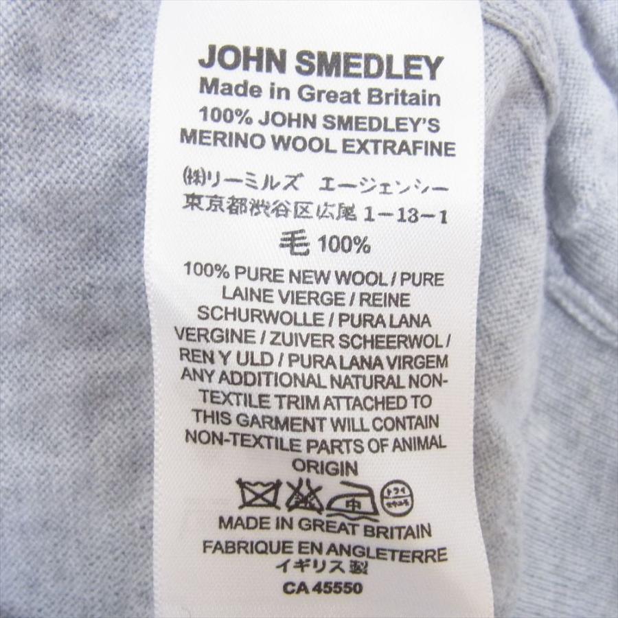 JOHN SMEDLEY ジョンスメドレー Vネック ニット セーター グレー系 S【中古】｜brand-life｜05