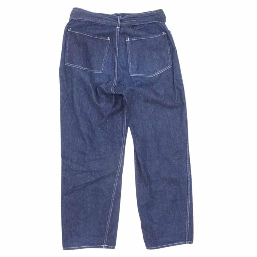 COMOLI コモリ 22AW W03-03001 ベルテッド デニム パンツ インディゴ 