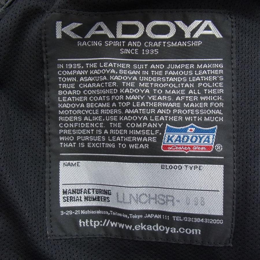 KADOYA カドヤ K'S LEATHER CHASER レザー シングル ライダース
