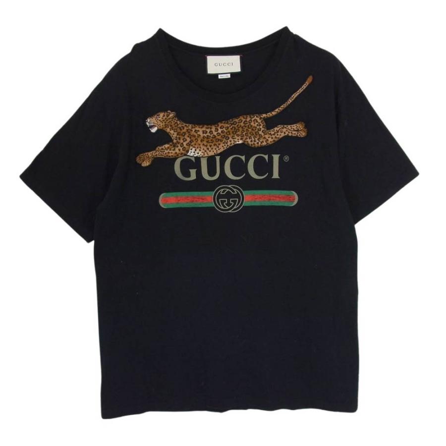 GUCCI グッチ 18SS 493117 X9X96 レオパード ヴィンテージロゴ 