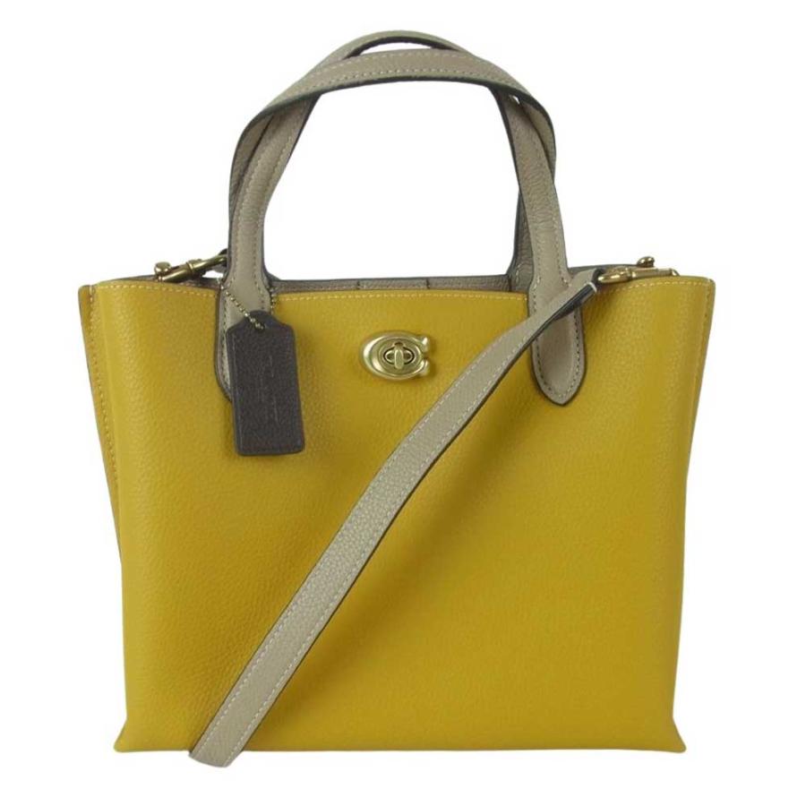 COACH コーチ C8561 WILLOW ウィロウ トート 24 カラーブロック レザー 