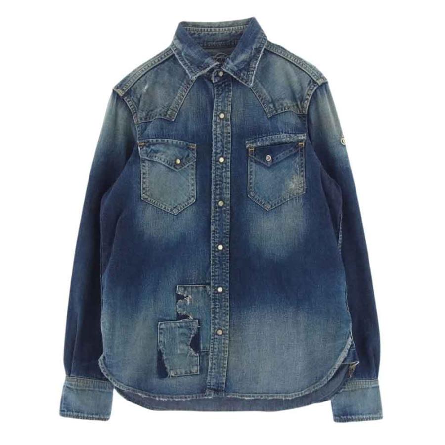 特価TMT未使用デニムシャツ インディゴ 紺S （TMT ティーエムティー  