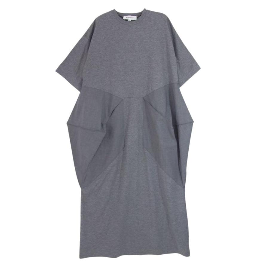 ENFOLD エンフォルド 300HA483-1000 SQUARE DRAPE DRESS スクエア 