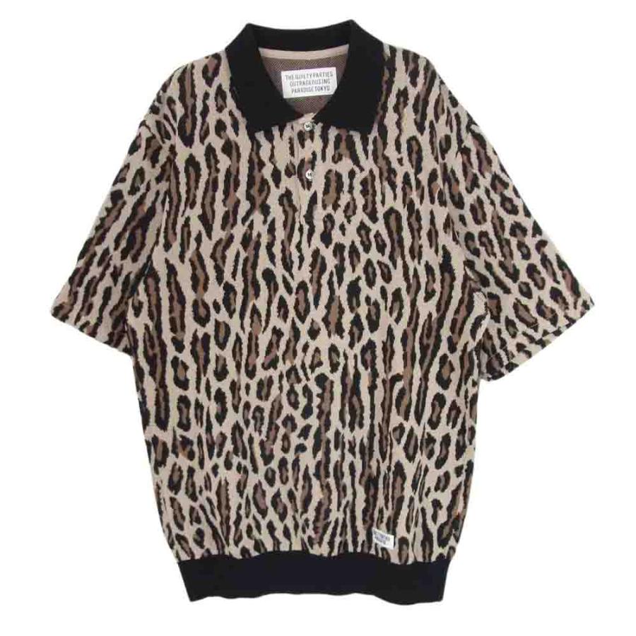 WACKO MARIA ワコマリア 22SS LEOPARD KNIT JAQUARD POLO SHIRT 
