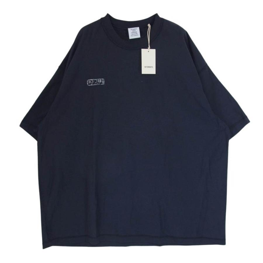 VETEMENTS ヴェトモン 24SS UE64TR600NN Inside Out Embroidered Logo 