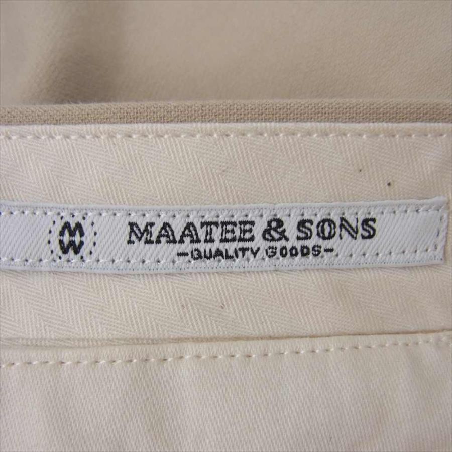 マーティーアンドサンズ MAATEE & SONS 23SS 俺のCHINO-PAN 俺 マーティーアンドサンズ MAATEE & SONS 23SS 俺のCHINO-PAN 俺