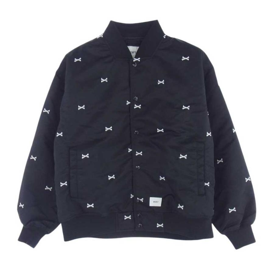WTAPS TEAM JACKET NYLON.TWILL.TEXTILE BK