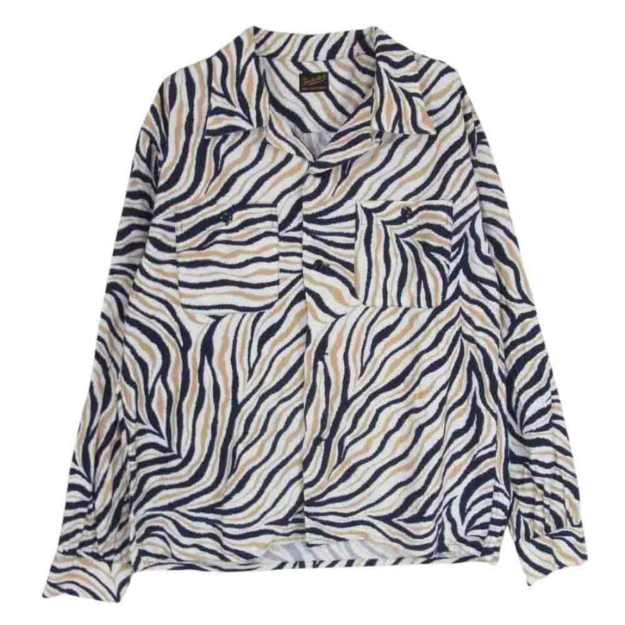TENDERLOIN テンダーロイン T-PRINT FLANNEL SHT A ZEBRA プリント 