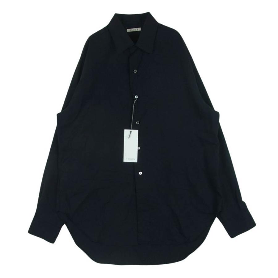 ユーゲン HEUGN SHIRT074 ALAN WOOL ONE-PIECE COLLAR SHIRT ウール 