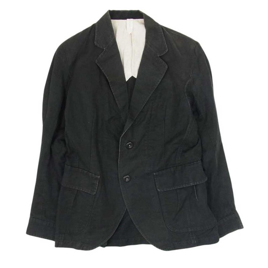 HAVERSACK ハバーザック コットン リネン ジャケット ブラック系 M  