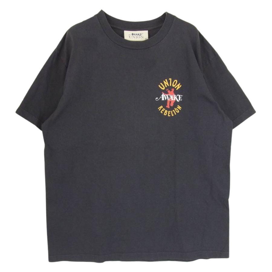 ユニオン UNION × AWAKE アウェイク NY Rebelion Tee プリント Tシャツ 