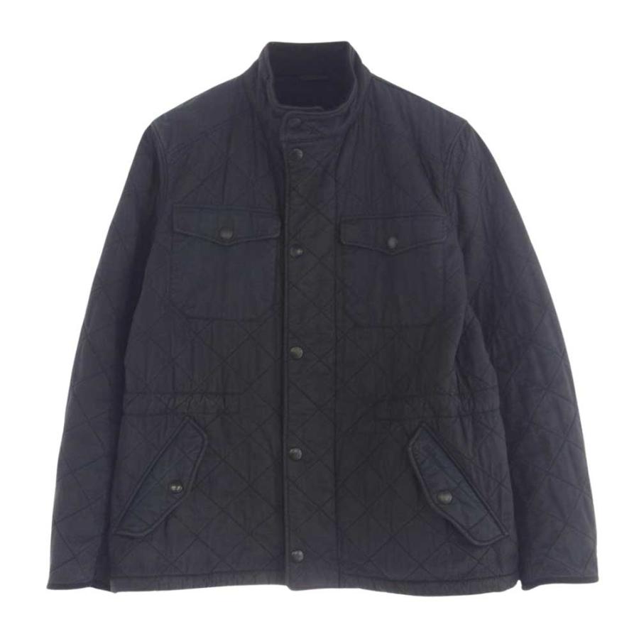 Barbour 黒 ジャンパー コーデュロイ襟 Barbour（バブアー） 3ワラント 黒タグ キルティング スタンドカラー