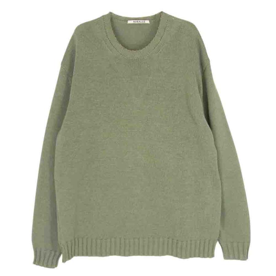 AURALEE オーラリー 19SS A9SP02GM FLAT YARN KNIT P/O フラット 