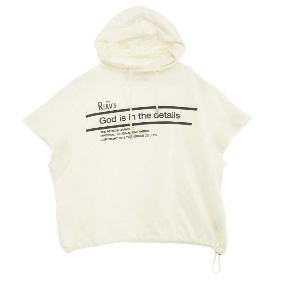 THE RERACS ザリラクス 19SS 19SS-RECS-213-J ロゴプリント 裾ドロー 