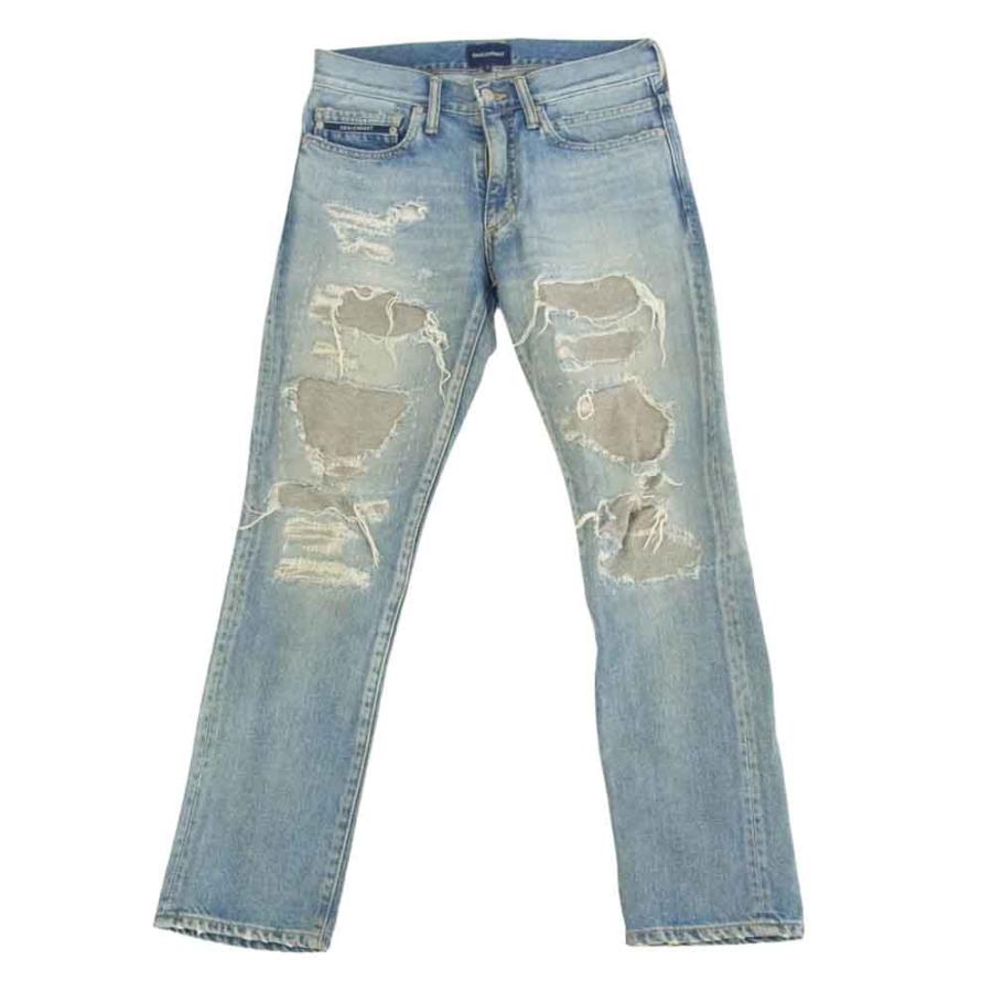 DESCENDANT ディセンダント DIN-4 DAMAGE JEANS ダメージ加工 リペア  