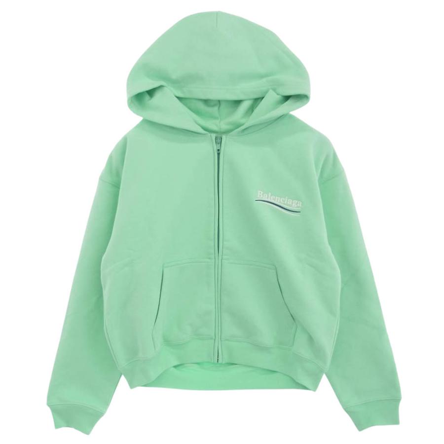 BALENCIAGA バレンシアガ 623451 TKVI9 キャンペーンロゴ ジップアップ 