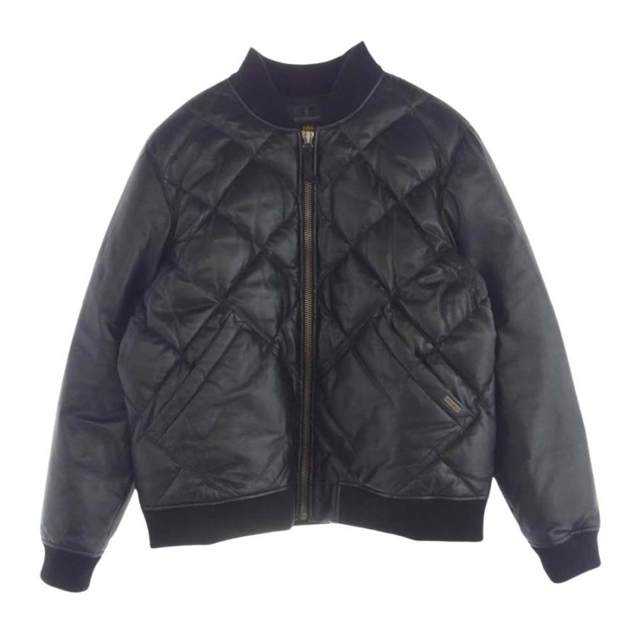 美品 Eddie Bauer ラムレザー ジャケット キルティング Lサイズ