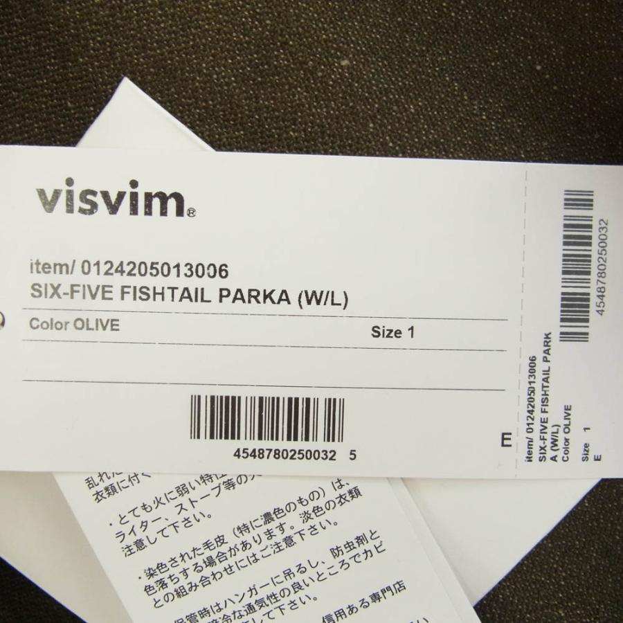 VISVIM ビズビム 24AW 0124205013006 SIX FIVE PARKA W/L M-65 VISVIM ビズビム 24AW 0124205013006 SIX FIVE PARKA W/L M-65