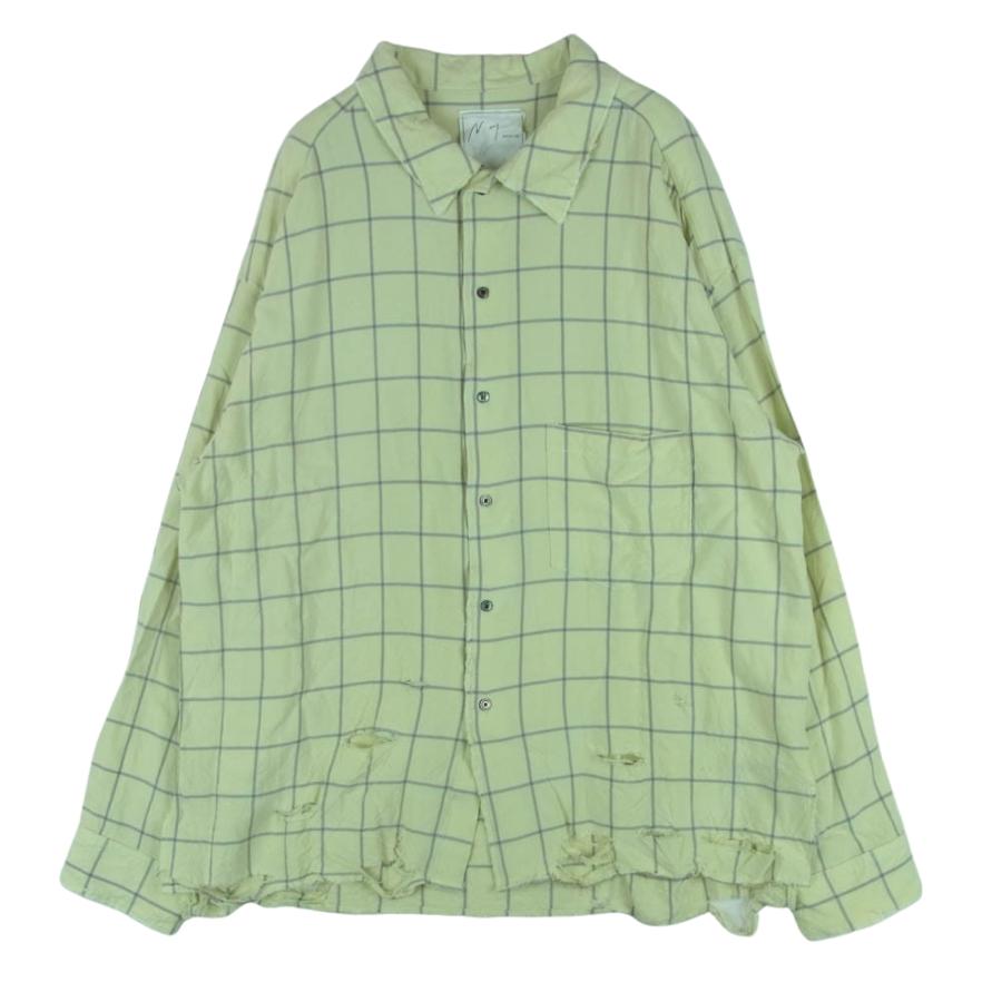 ANCELLM アンセルム 24SS ANC-SH28-A SHIRT MINT レーヨン チェック 
