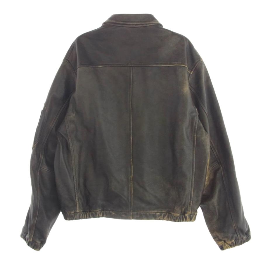COMOLI コモリ 24SS Z01-04006 レザー ジップ ブルゾン 3【中古 COMOLI コモリ 24SS Z01-04006 レザー ジップ ブルゾン 3【中古