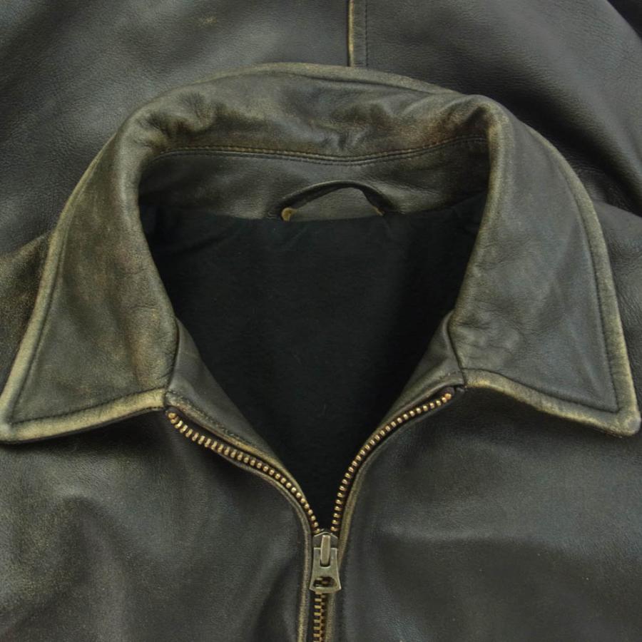 COMOLI コモリ 24SS Z01-04006 レザー ジップ ブルゾン 3【中古 COMOLI コモリ 24SS Z01-04006 レザー ジップ ブルゾン 3【中古